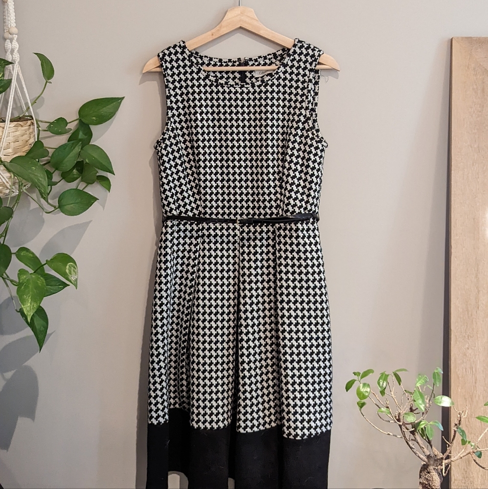 Calvin Klein Houndstooth Dress